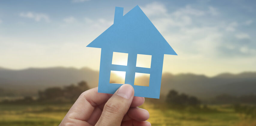自然牵手纸屋 家庭之家 保障保险理念未来手房地产