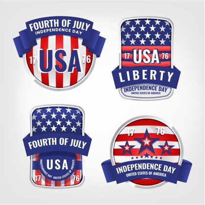 套装详细的7月4日-独立日标签收集分类美国庆典
