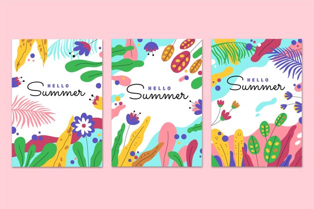 夏季卡片手绘夏季卡片系列分类夏季贺卡