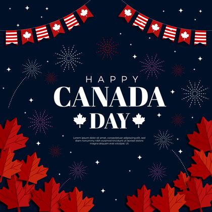 加拿大加拿大平日插画爱国加拿大节日节日