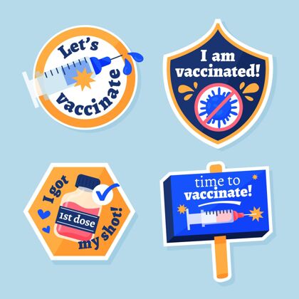 疾病有机平板疫苗接种运动徽章收集徽章疫苗接种活动大流行