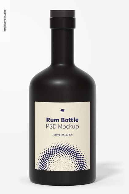 瓶子朗姆酒瓶模型商标玻璃瓶品牌