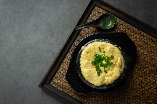 酱韩国菜吉兰jjim或水煮蛋滋养传统鸡蛋