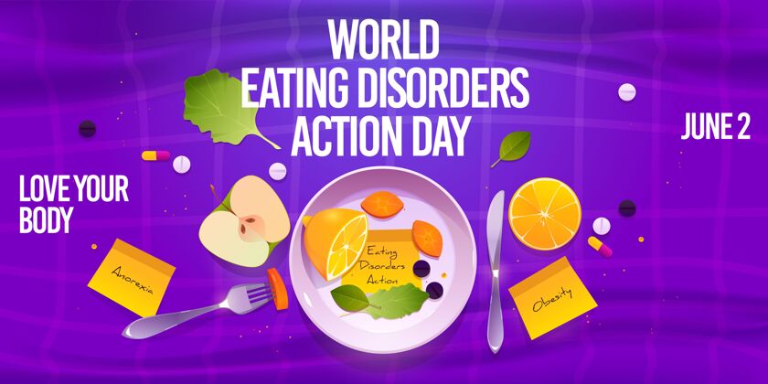 国际卡通世界饮食失调行动日背景疾病事件全球