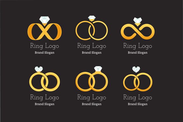 公司平环标志模板收集戒指公司标识企业标识