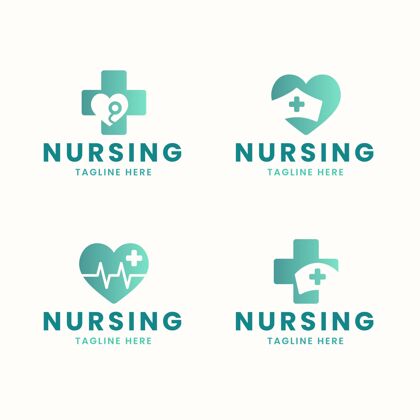 企业标识平面设计护士标志模板品牌企业公司