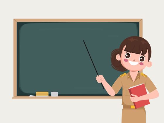 介绍老师在教室里指着黑板女人教室学校