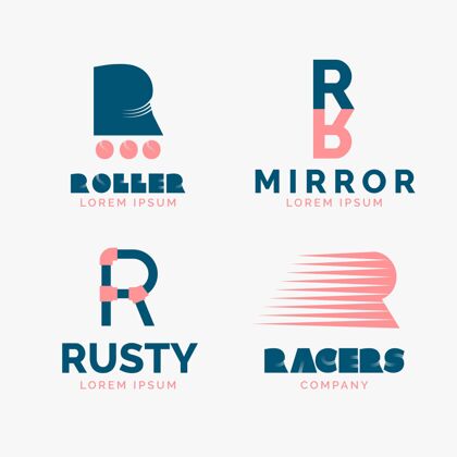 平面设计平面r标志系列平面包装字母r