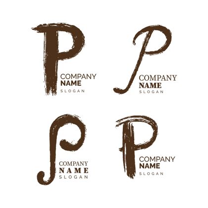 Company手绘p标志系列LogoBrandCorporateidentity