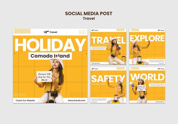社交媒体发布假日社交媒体帖子旅游旅行度假