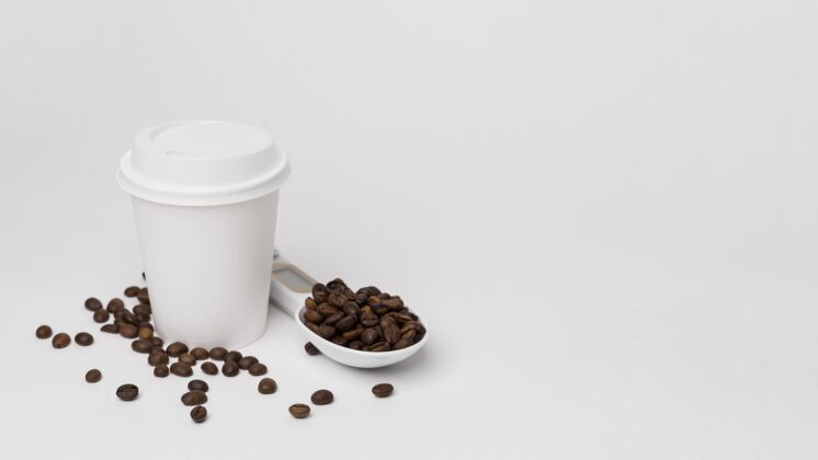 塑料杯咖啡豆塑料杯咖啡杯咖啡模型商标模型