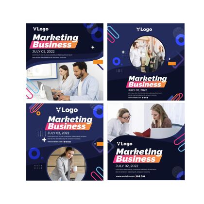 战略营销业务instagram帖子金融分析包装
