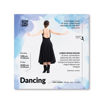 传单舞蹈传单模板舞蹈准备印刷传单模板