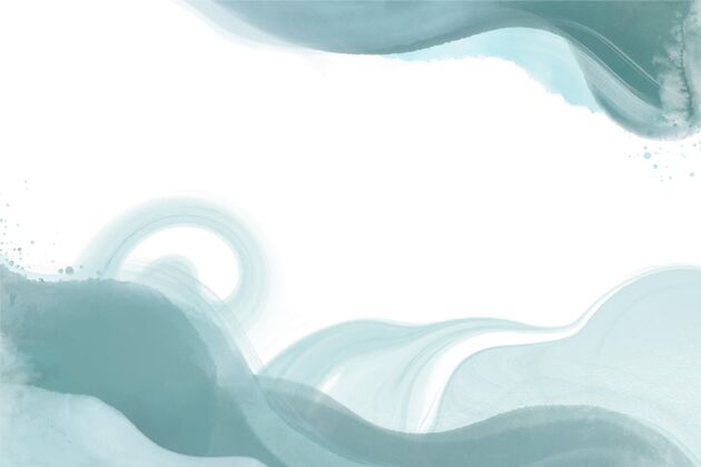 抽象水彩背景主题设计波浪水彩