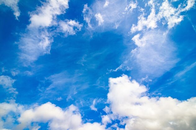 自然蓝天白云蓝色云清晰