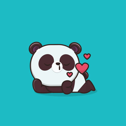 心可爱的动物熊猫熊猫爱可爱