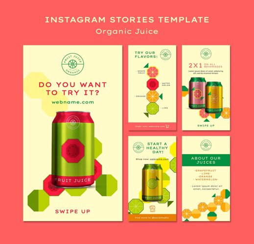 果汁有机果汁instagram故事有机饮料Instagram故事