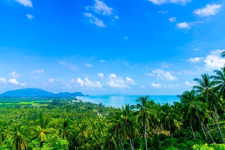 度假美丽的海纹在奈恩泰和田观点在nakhonsithammarat 泰国泻湖户外自然