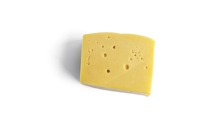 切达干酪乳酪放在一块白面包上背景高高质量的照片意大利美食餐