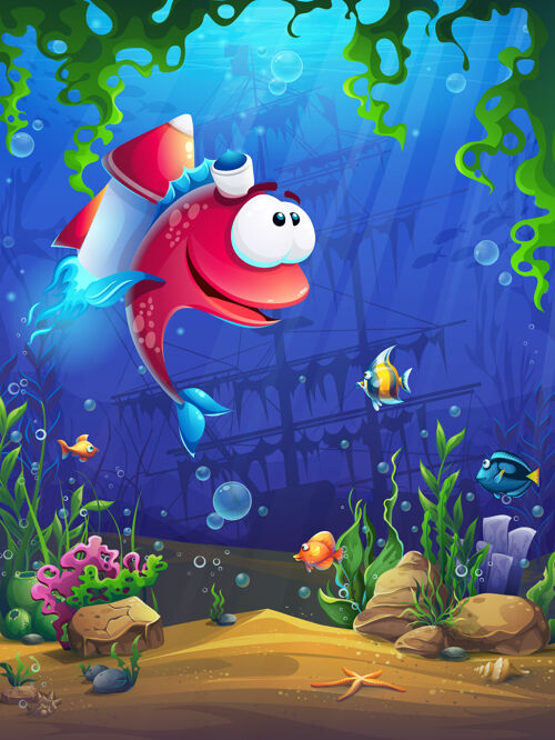 贝壳正在将屏幕加载到电脑游戏插图中海水海藻海星