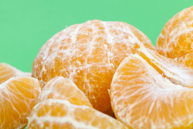 柑橘美味的橘子片排毒自然有机
