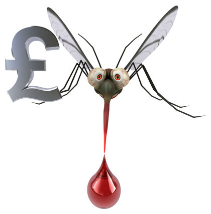 金钱蚊子-三维插图动物学3d模型人物