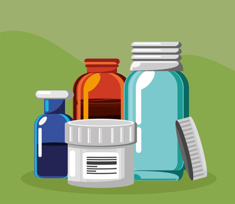 防护药品各种容器瓶产品保健小瓶药品