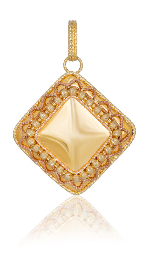 宏优雅的女性金色吊坠送给女性的珍贵礼物珠宝吊坠配件