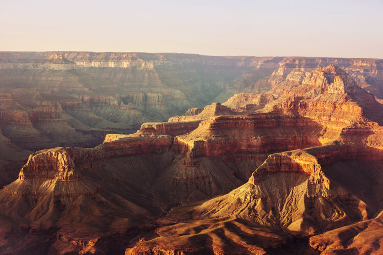 自然风景如画的大峡谷 亚利桑那州 美国岩石峡谷侵蚀