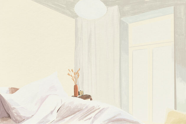 床单卧室背景色铅笔插图墙纸纹理颜色