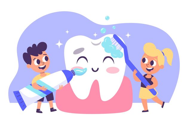 牙齿健康牙科护理概念图牙齿健康口腔健康