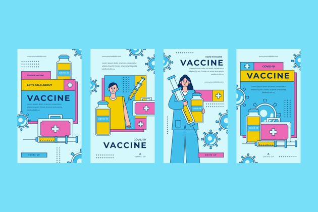 Instagram直线平板疫苗instagram故事集疫苗注射治疗流行病