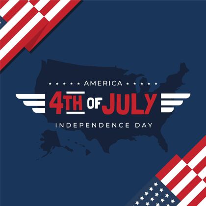 独立宣言七月四日-独立日插画庆祝美国美国