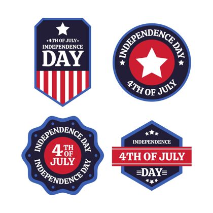 活动七月四日公寓-独立日badgde系列标签独立日包装