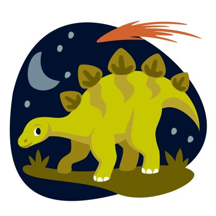 恐龙平面恐龙插图动物巨人生物