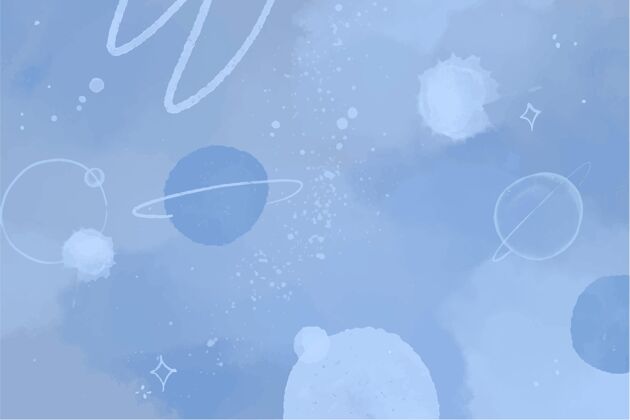 太空手绘水彩银河背景宇宙手绘太空背景