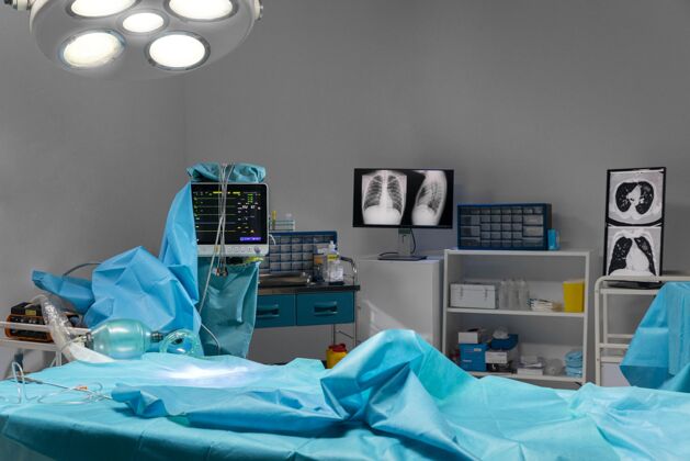 餐桌外科手术的医院设备外科健康植入