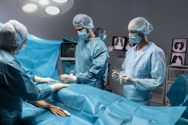 医药医生用特殊设备做的手术健康植入专业