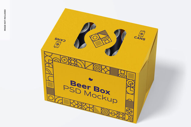 包装啤酒盒模型包装苏打水罐头