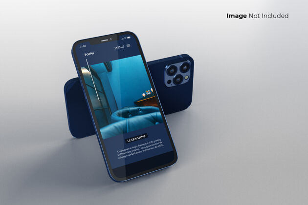 信息全屏幕蓝色智能手机模型设计模拟手机手机显示