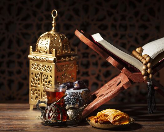 活动用灯笼和装饰伊斯兰新年宗教阿拉伯语庆典