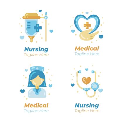 商标平面设计护士标志模板收集企业平面设计商业