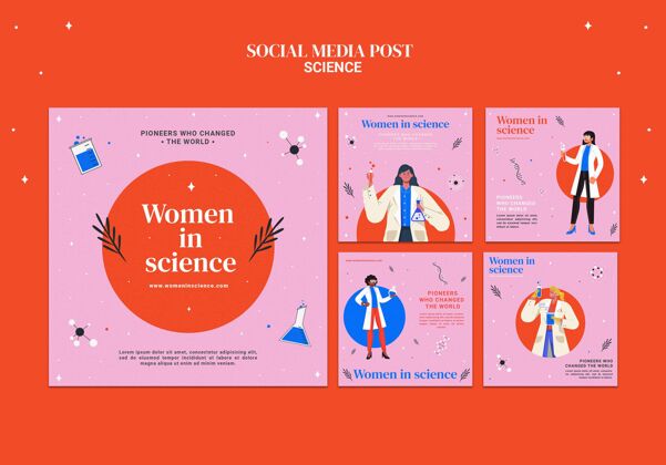 分类Instagram为科学界的女性发布了一系列帖子实验室收集包装