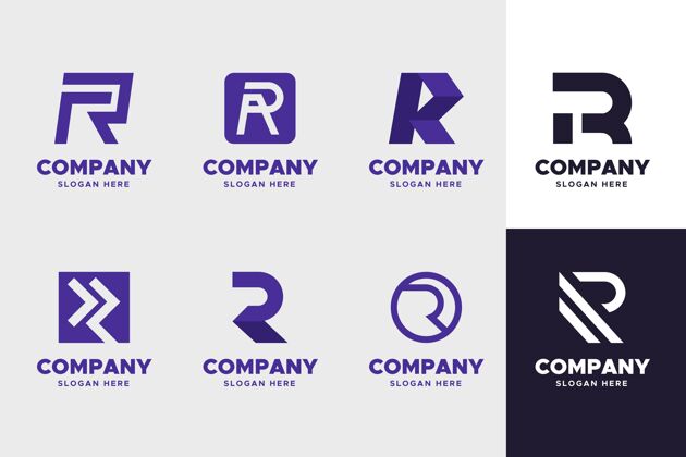 企业标识收集与平面r标志模板企业公司品牌