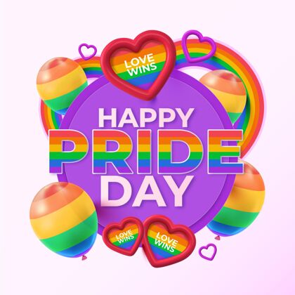快乐骄傲现实快乐骄傲日插图变性彩虹同性恋