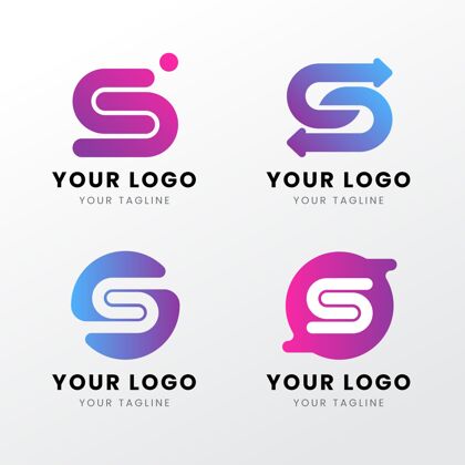 Logo渐变s标志模板包标识Gradient品牌