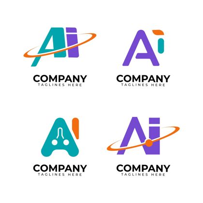 标识平板人工智能logo集合企业设置包装