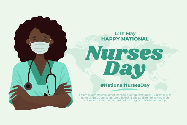 公寓平面全国护士节插画5月12日国际护士日全球