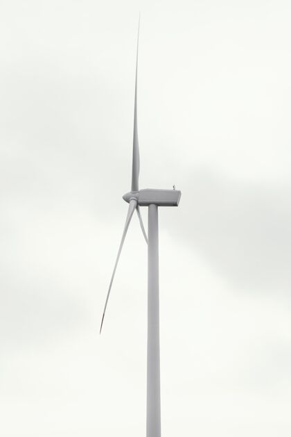 生态风机侧视图风能环境可再生
