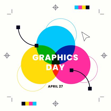 传播设计平面世界图形日插图庆祝4月27日国际